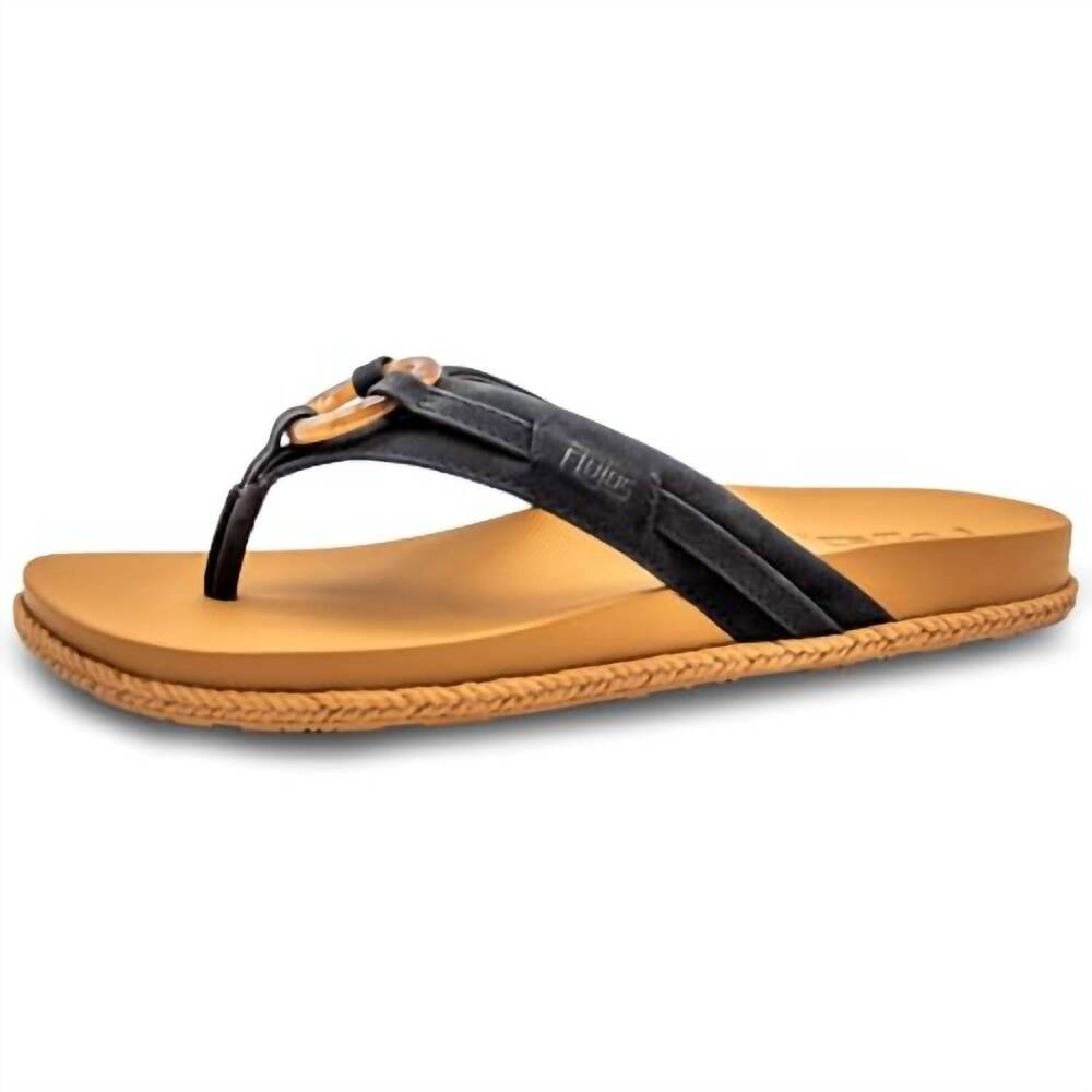 NEW FLOJOS women's viernes acrylic sandal in black